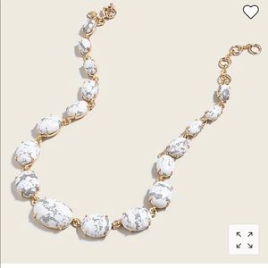 J.Crew oval stone necklace
